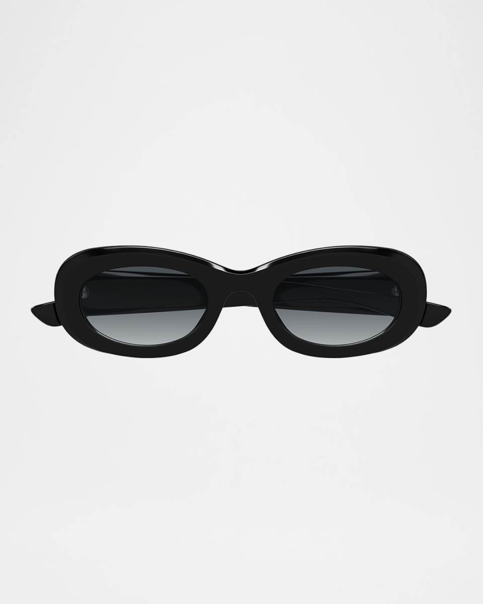 51mm Oval Acetate Sunglasses